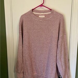 Aerie soft textured crew neck sweater